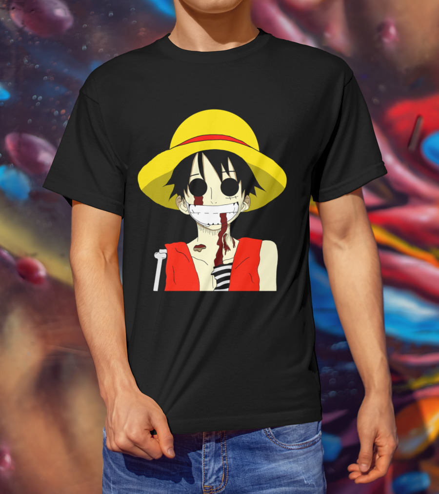Monkey D Zombie One Piece Straw Hat Luffy T-Shirt