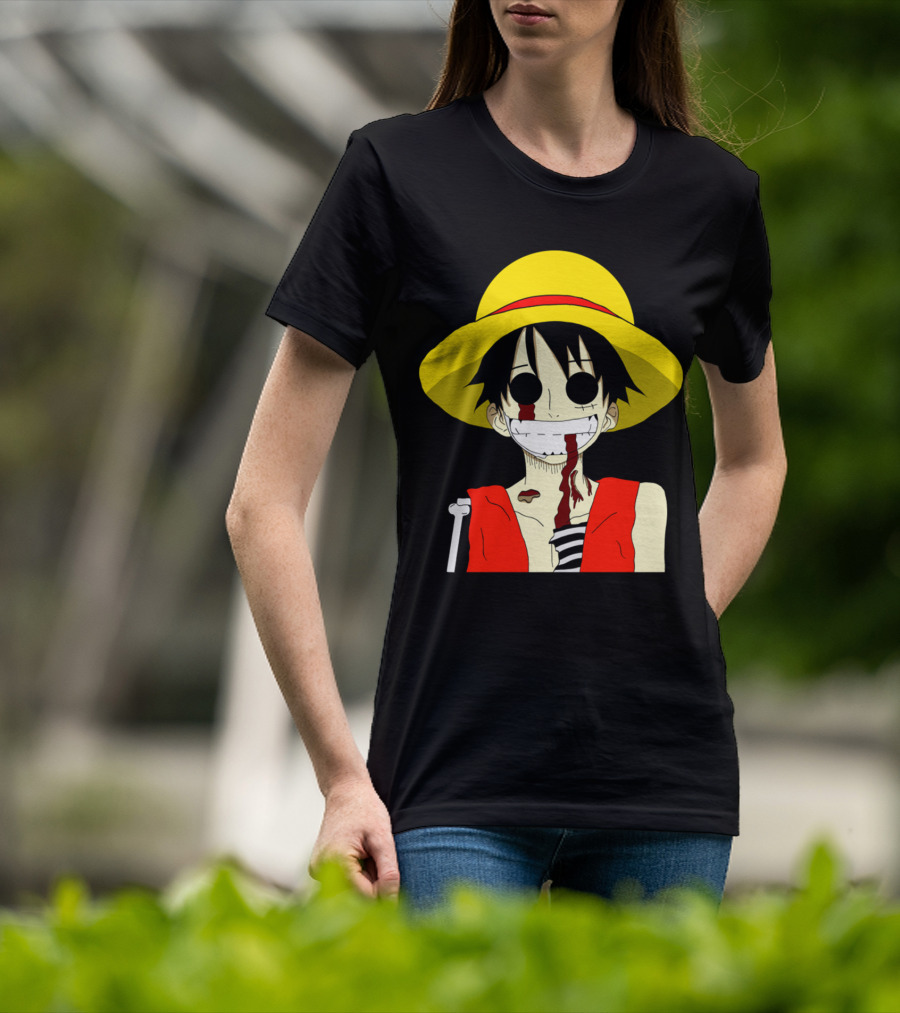 Monkey D Zombie One Piece Straw Hat Luffy T-Shirt