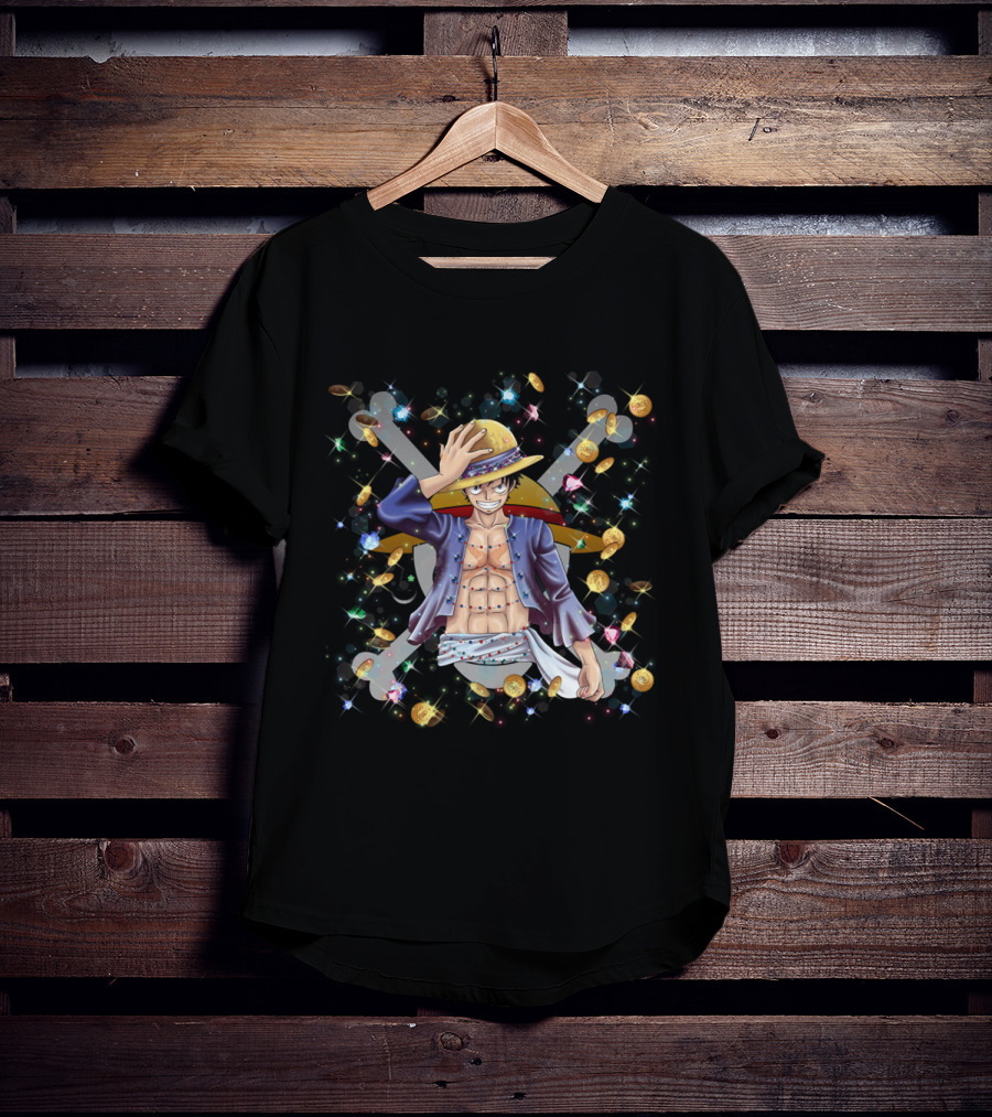 Iwara No Luffy Pirate King Sparkling Treasure Adventure T-Shirt