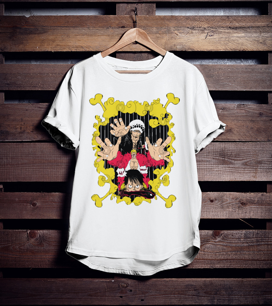 Dressrosa Saga One Piece Luffy Law Doflamingo T-Shirt