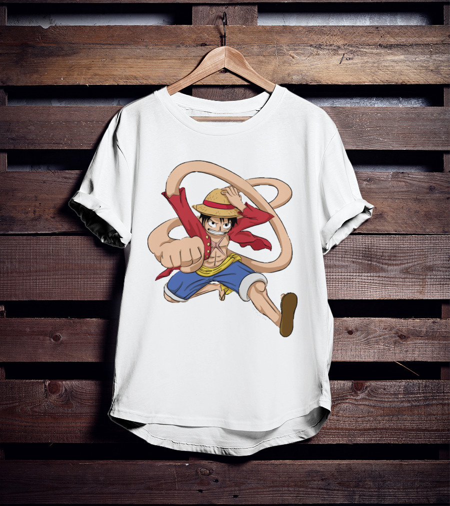 Luffy Straw Hat Punch Stretching Adventure T-Shirt