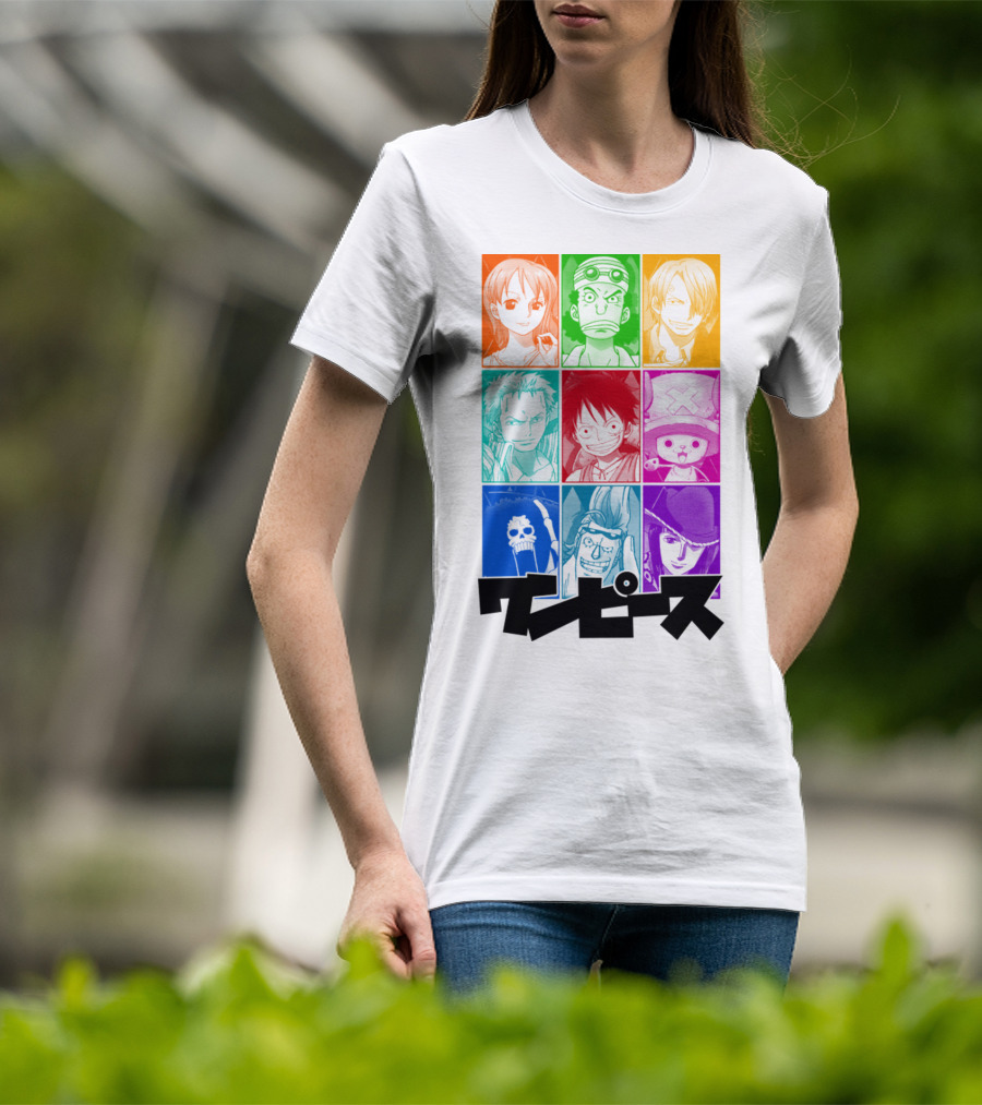 One Piece Of A Team Nine Characters Collage T-Shirt