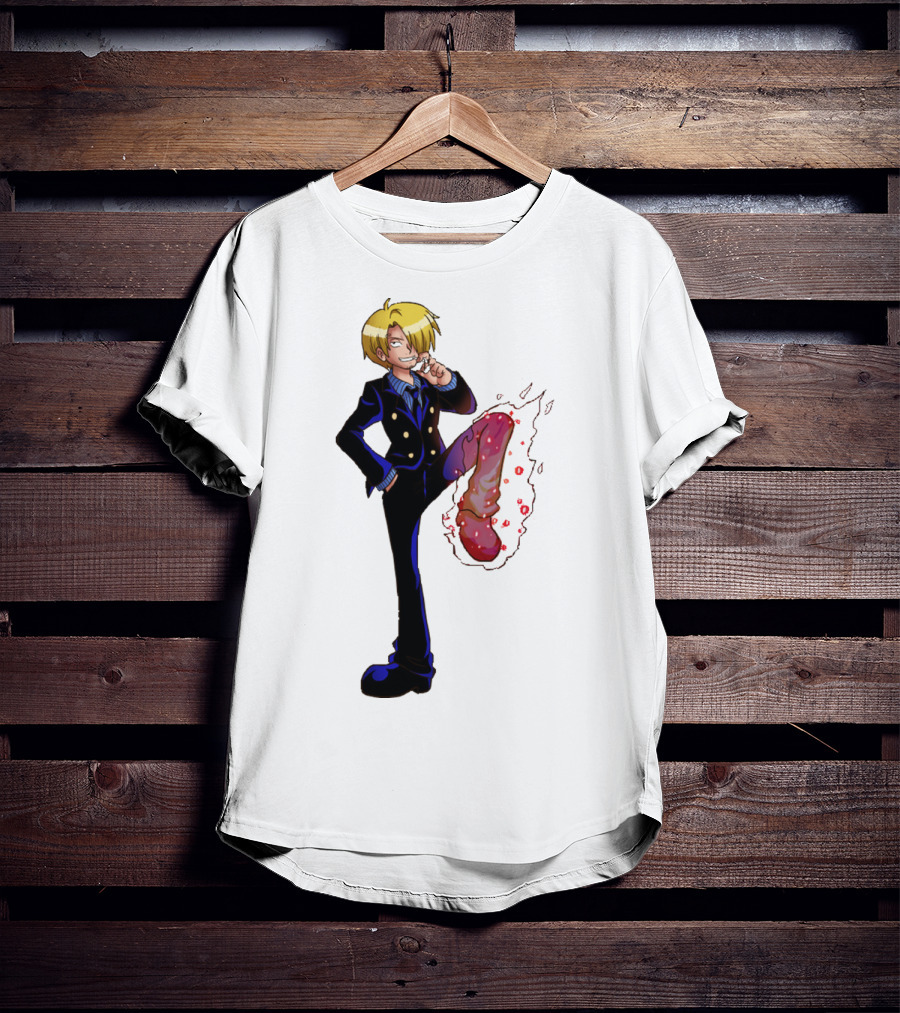 Sanji One Piece Fiery Kick Mode T-Shirt