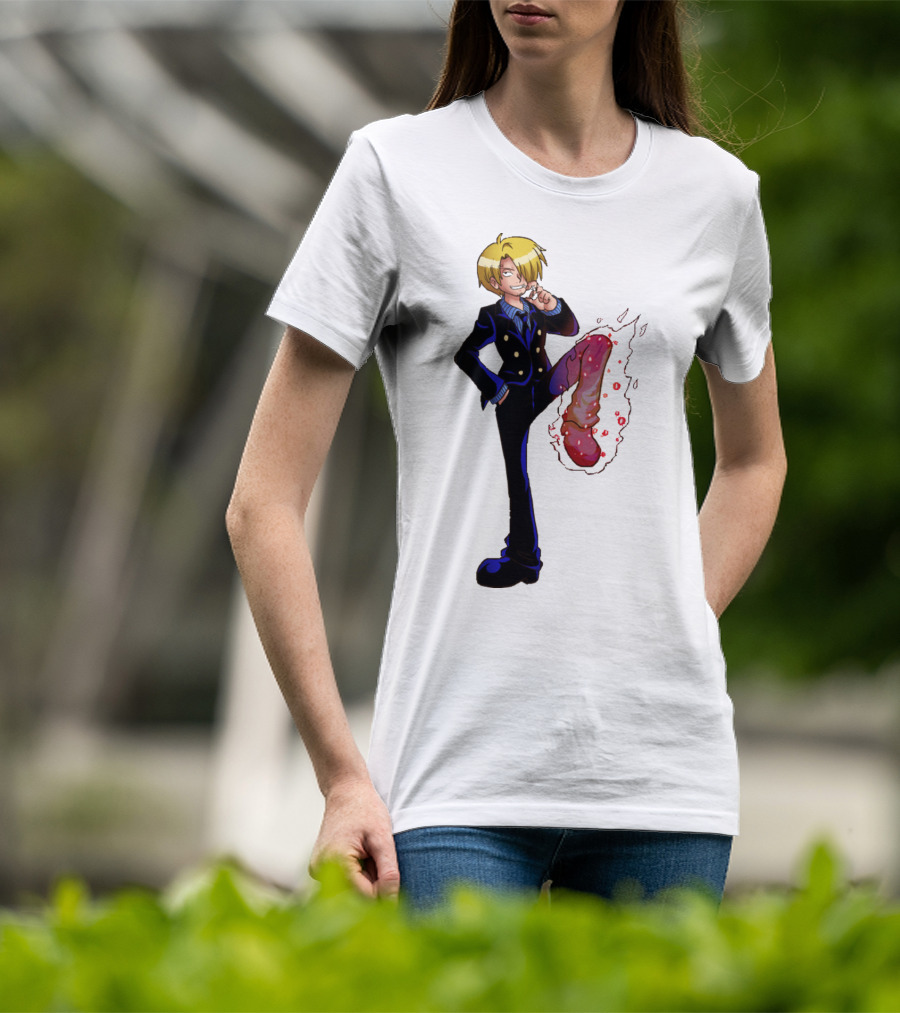 Sanji One Piece Fiery Kick Mode T-Shirt