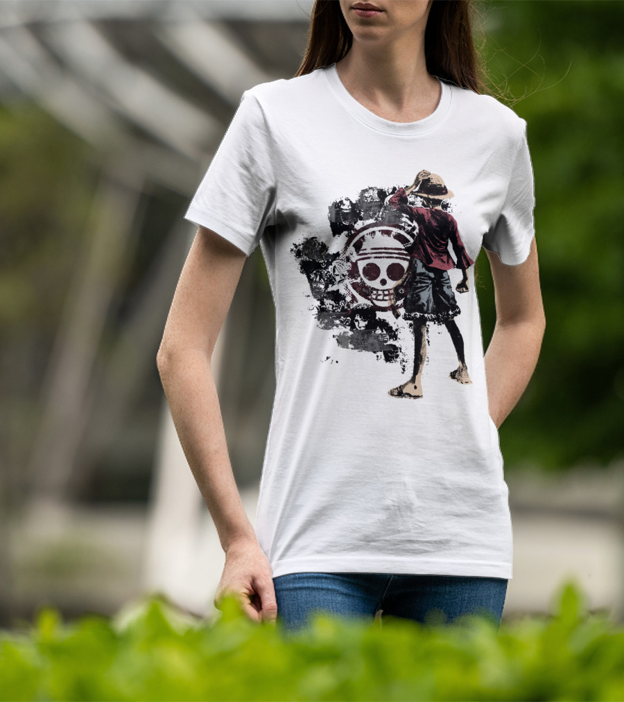 One Piece Straw Hat Pirate Skull Luffy T-Shirt