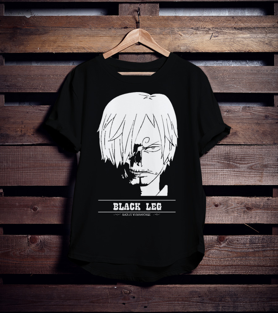 Sanji Vinsmoke Black Leg Anime Character Sketch T-Shirt