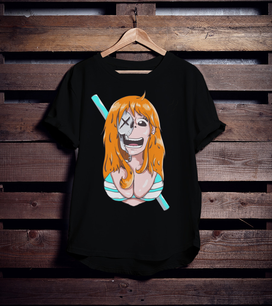 Skally Nami One Piece Skeleton Crossover T-Shirt