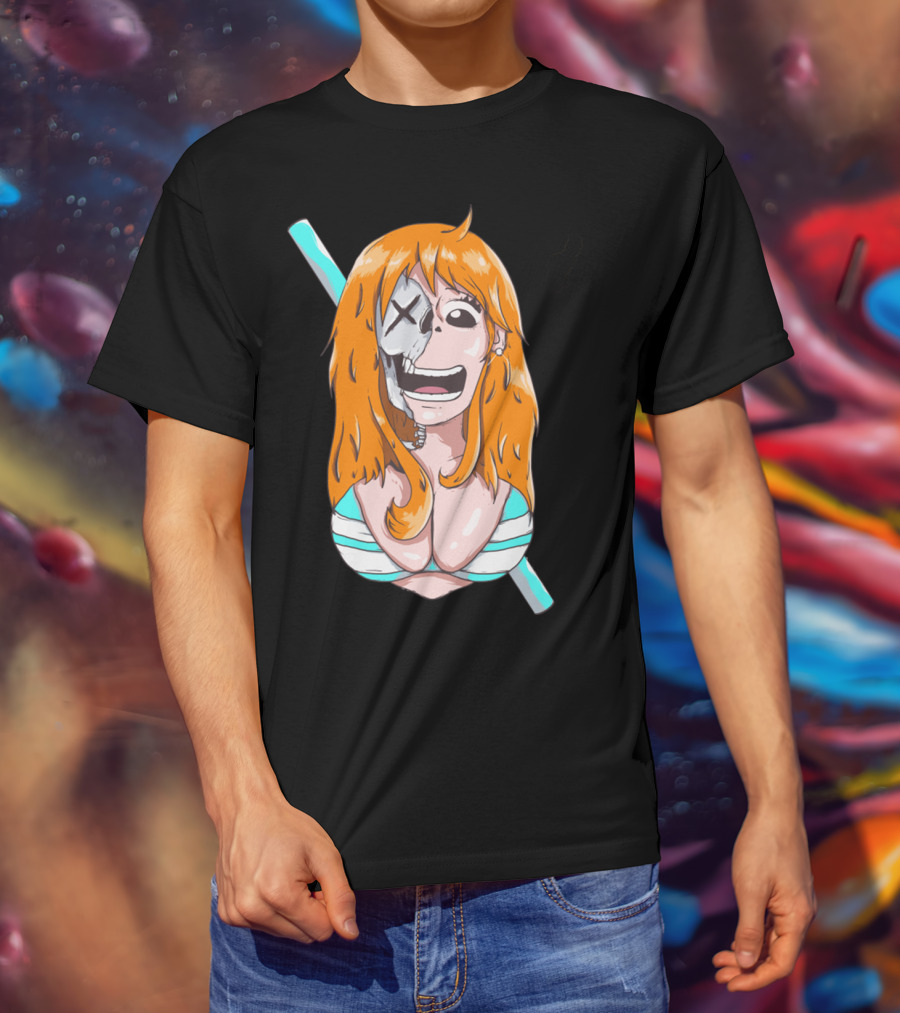 Skally Nami One Piece Skeleton Crossover T-Shirt