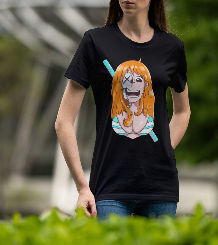 Skally Nami One Piece Skeleton Crossover T-Shirt