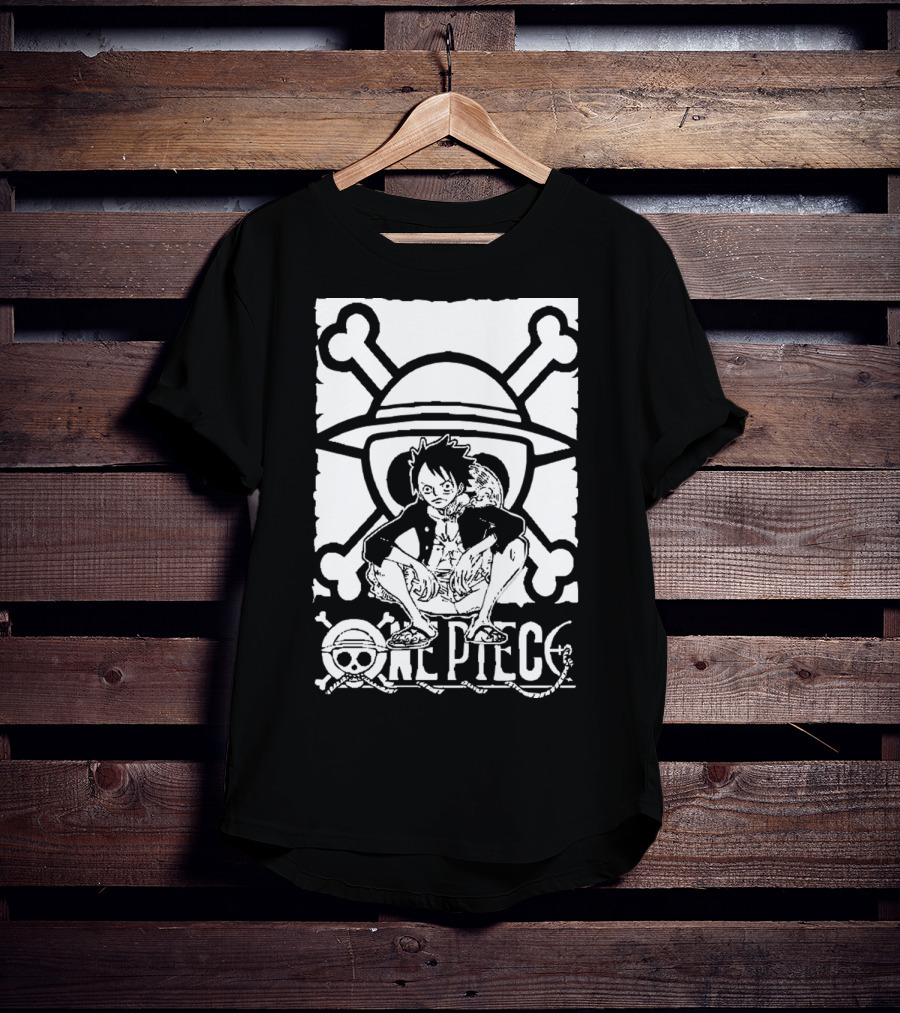 One Piece Straw Hat Luffy Crossbones T-Shirt