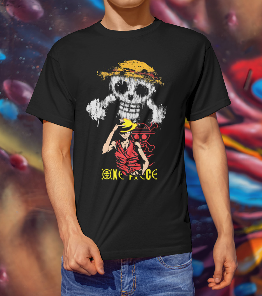 One Piece Straw Hat Luffy Jolly Roger T-Shirt