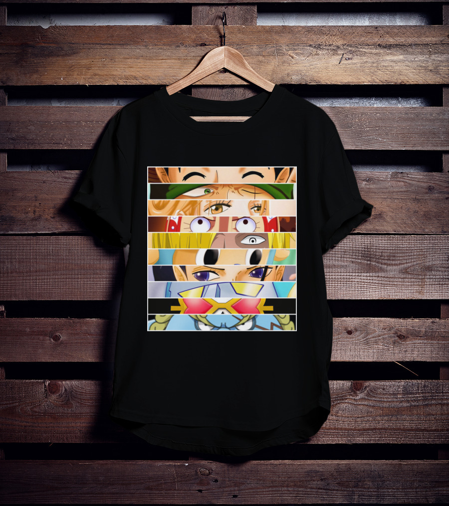 Strawhat Pirate Crew Eyes Zoro Nami Usopp Sanji Franky One Piece T-Shirt
