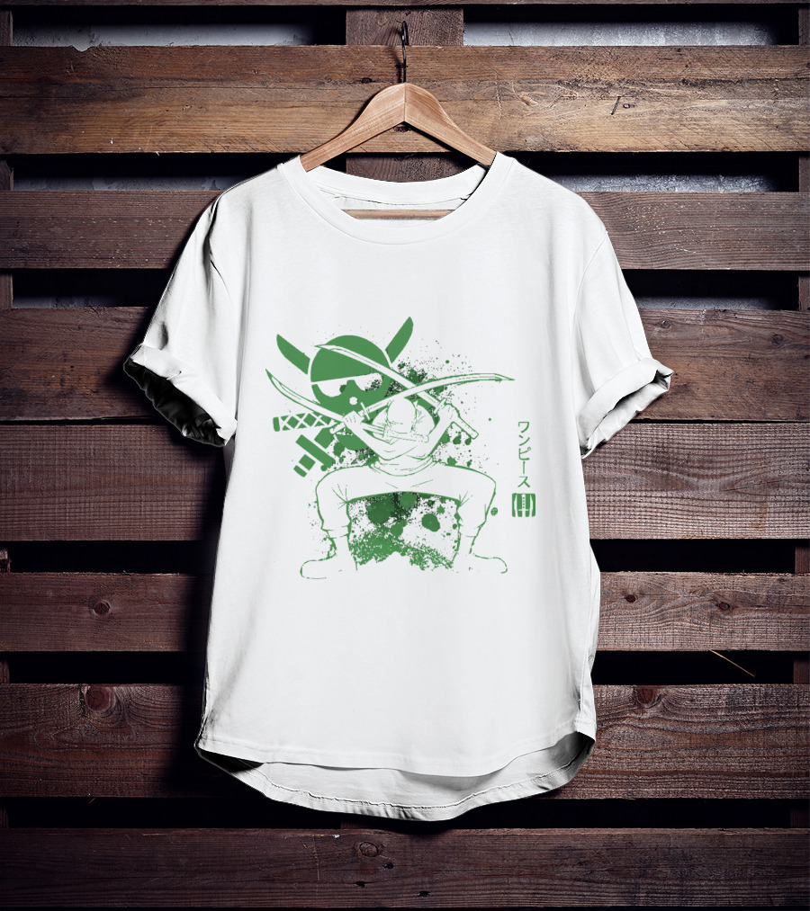 One Piece Triple Sword Katana Warrior T-Shirt