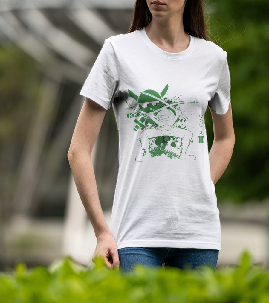 One Piece Triple Sword Katana Warrior T-Shirt