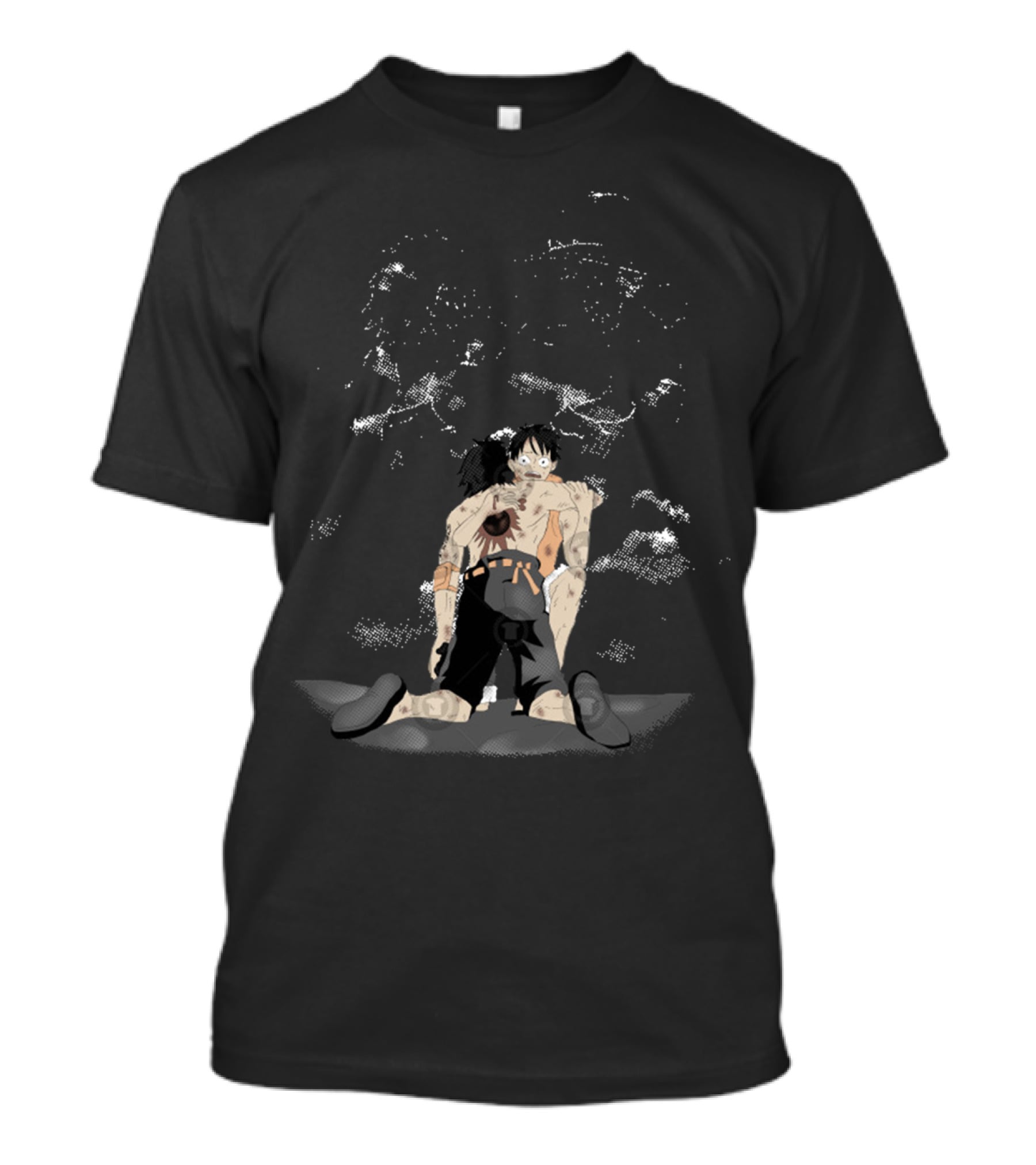 We Are Brothers One Piece Luffy And Ace Emotional Moment T-Shirt