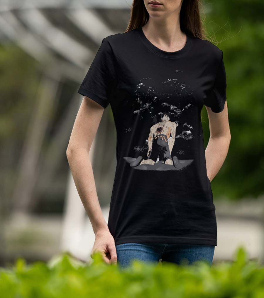 We Are Brothers One Piece Luffy And Ace Emotional Moment T-Shirt