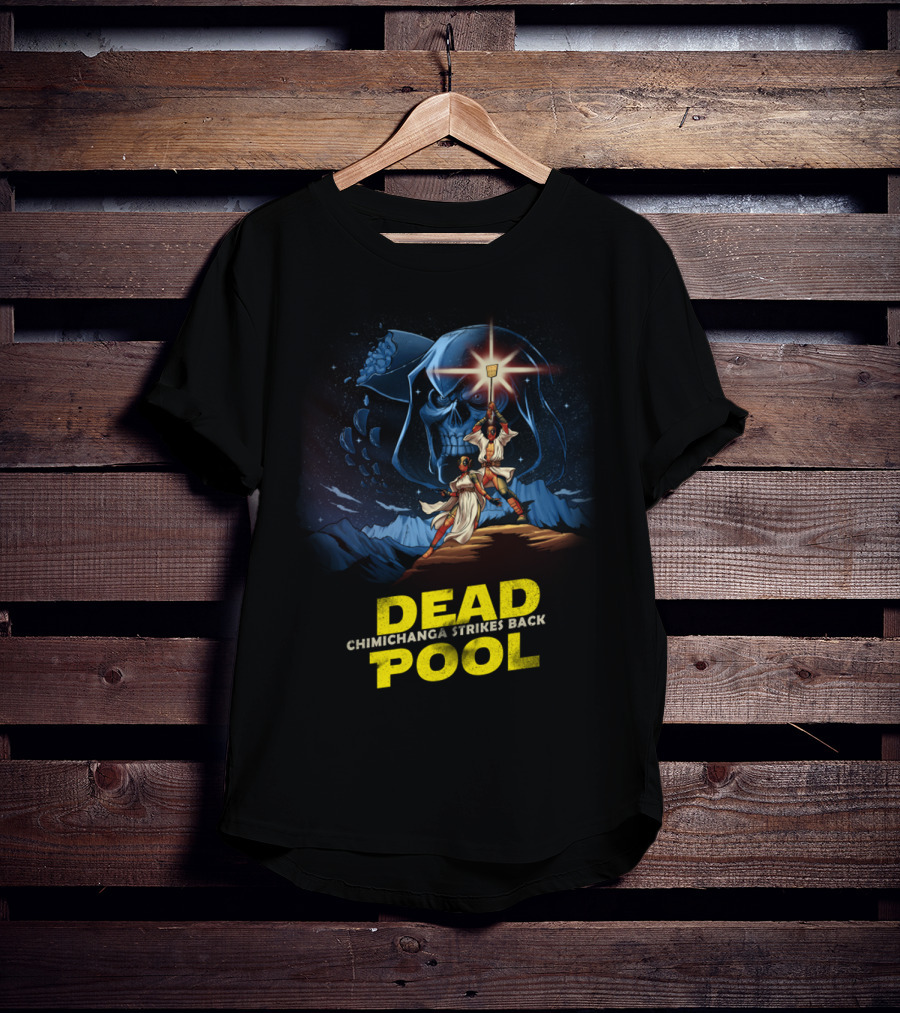 Deadpool Chimichanga Strikes Back Star Wars T-Shirt
