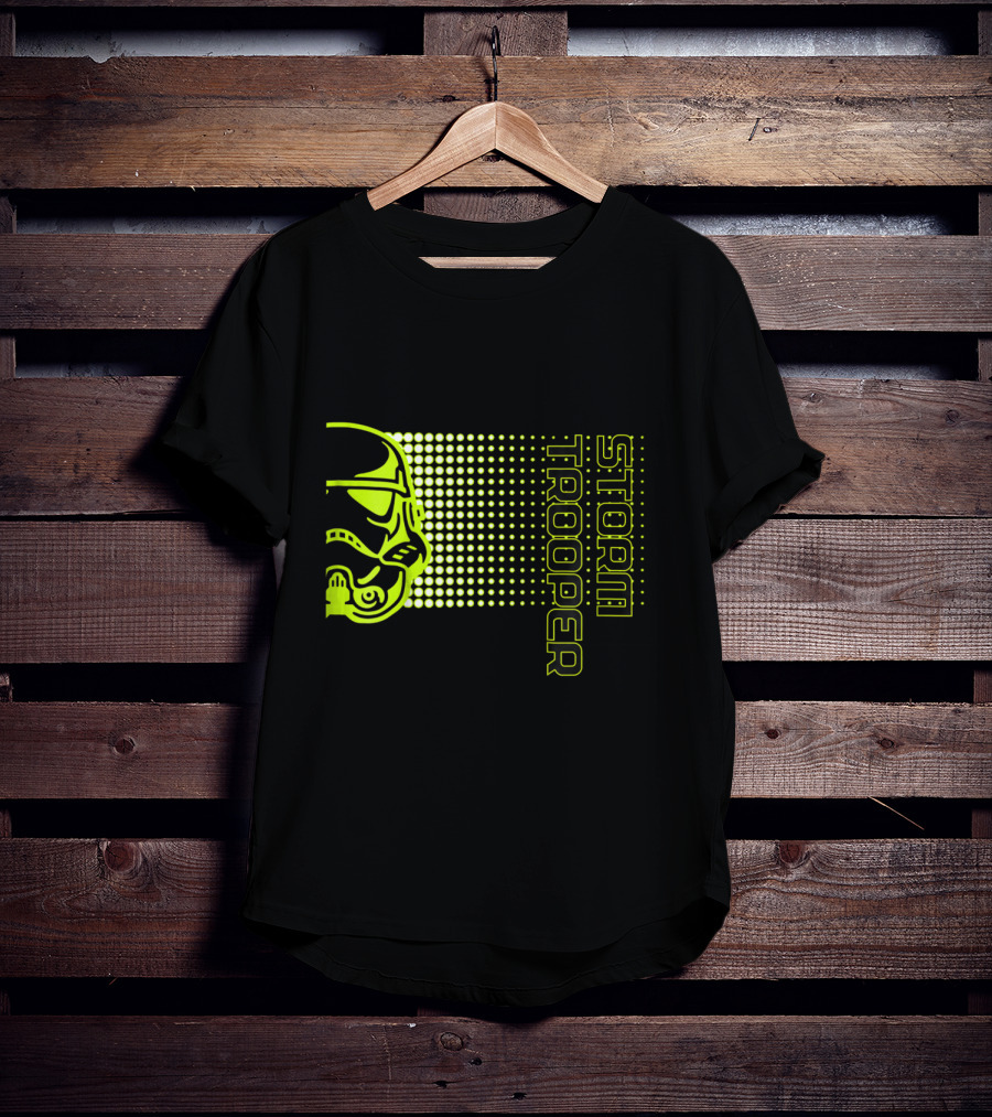 Kids Star Wars Storm Trooper Neon Dot Fade T-Shirt