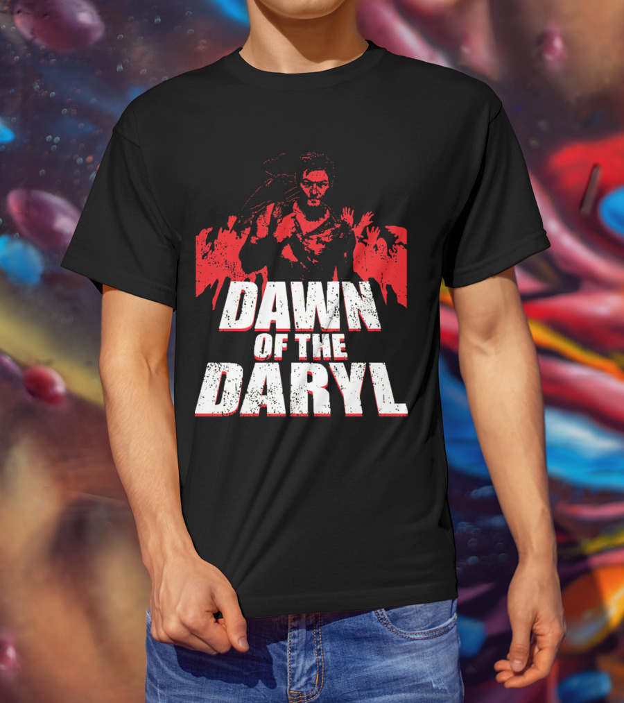 DAWN OF THE DARYL Zombie Apocalypse Survival Hero T-Shirt