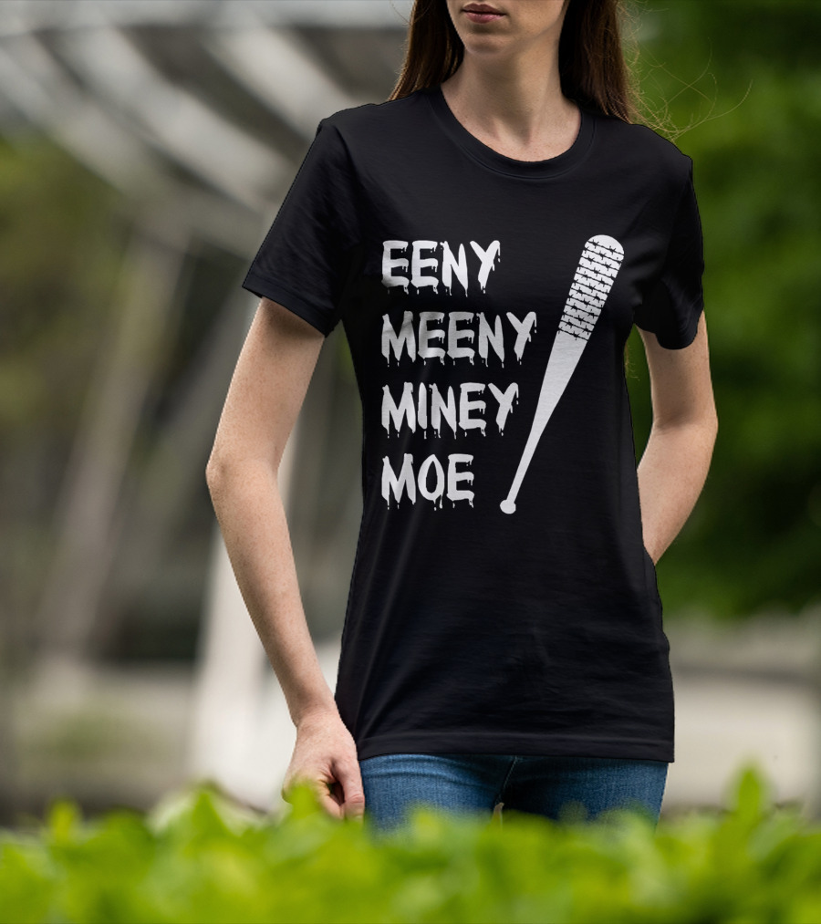 Walking Dead Negan Eeny Meeny Miney Moe Barbed Wire Bat T-Shirt
