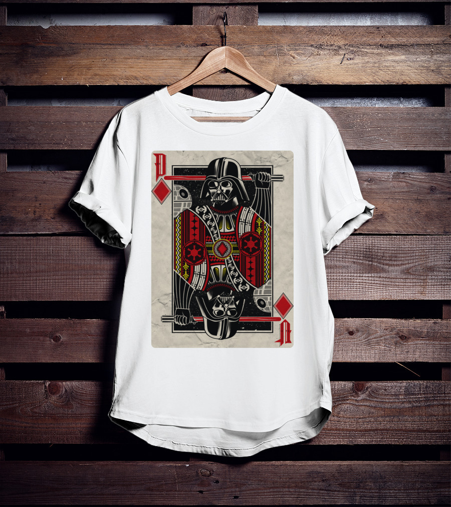 Dark Side Playing Card Deck Vader King Of Diamonds T-Shirt
