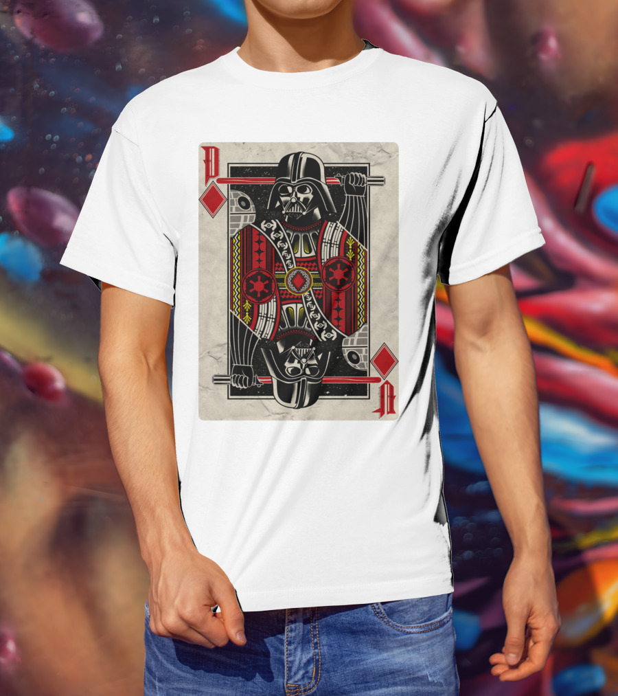 Dark Side Playing Card Deck Vader King Of Diamonds T-Shirt