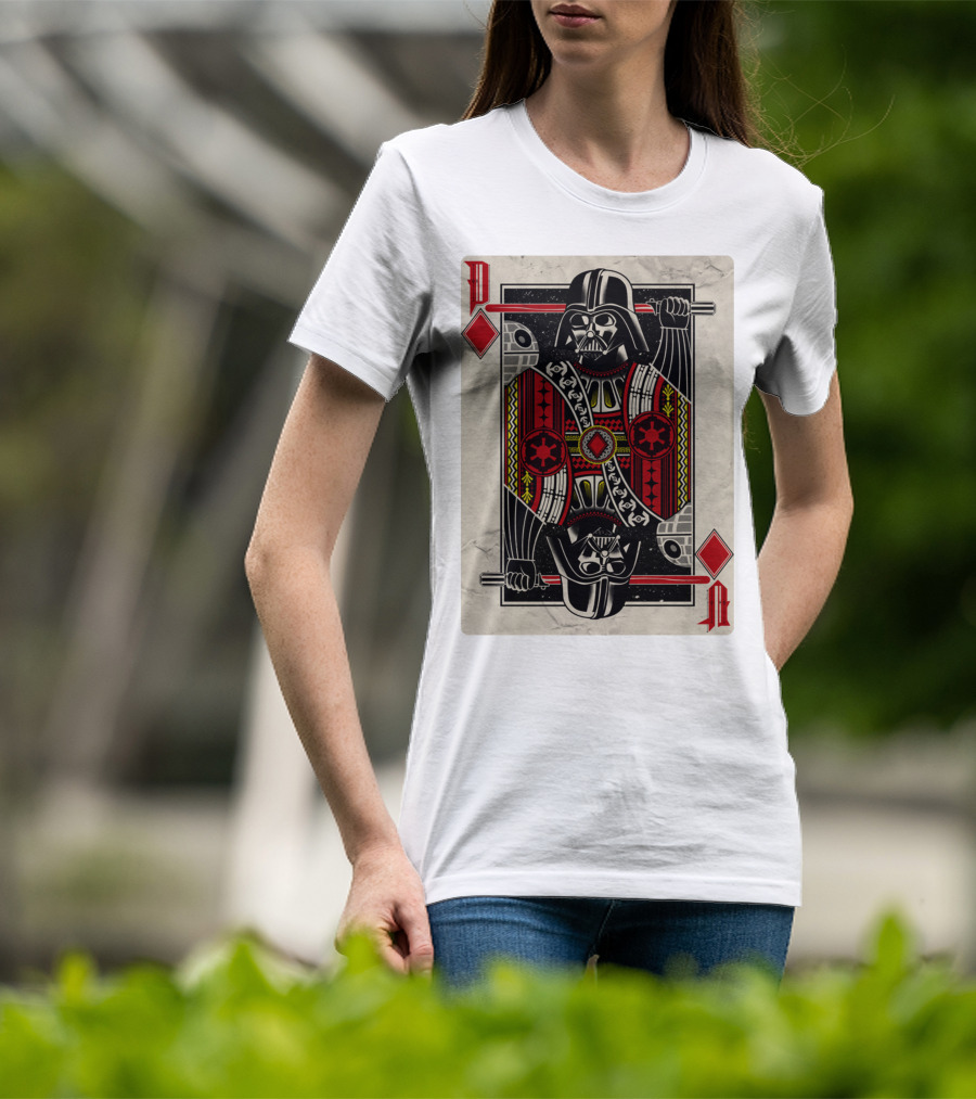 Dark Side Playing Card Deck Vader King Of Diamonds T-Shirt