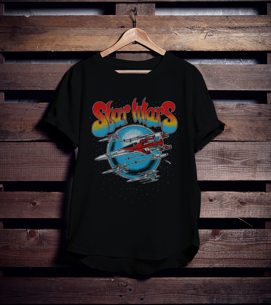 Star Wars Retro X Wing Spaceship Vintage Look T-Shirt