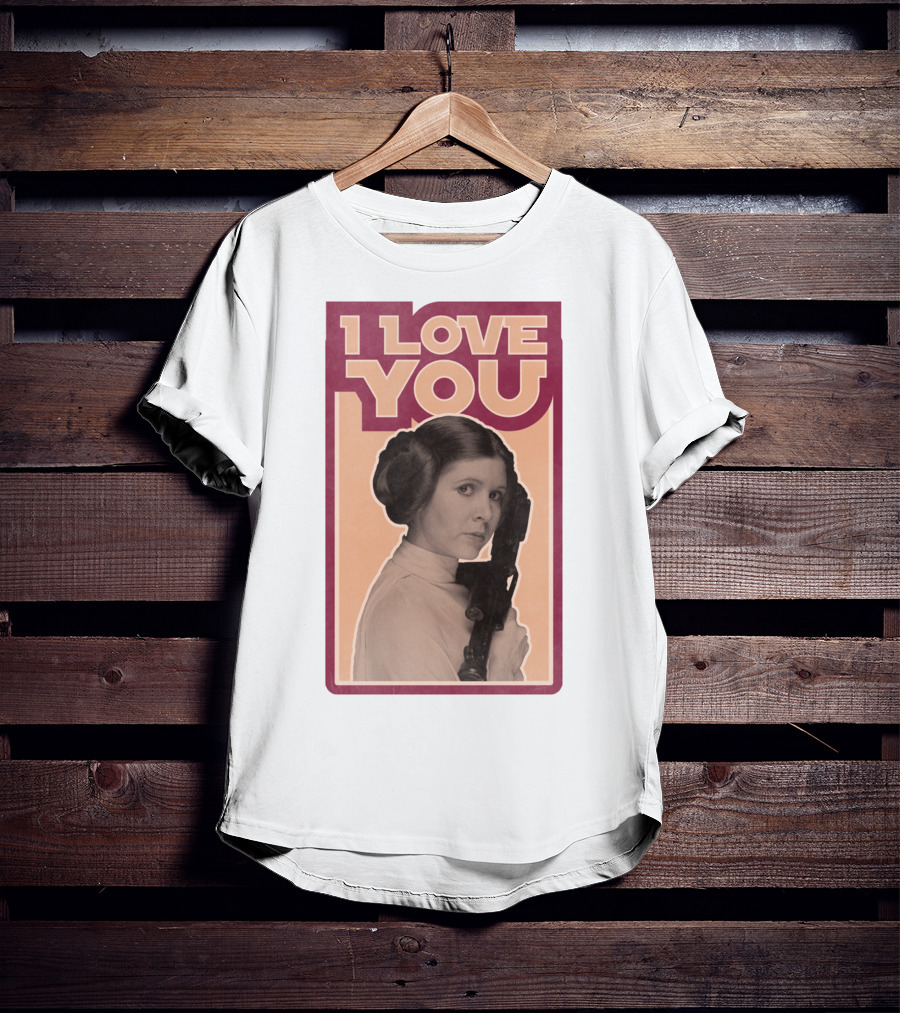 I Love You Leia Vintage T-Shirt