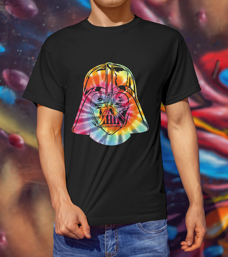 Darth Vader Rainbow Tie Dye Jedi T-Shirt
