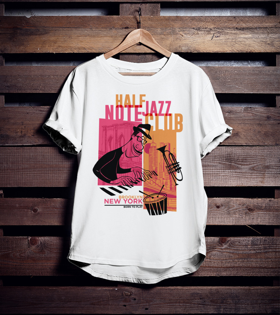 Pixar Soul Half Note Jazz Club Brooklyn New York Born To Play T-Shirt