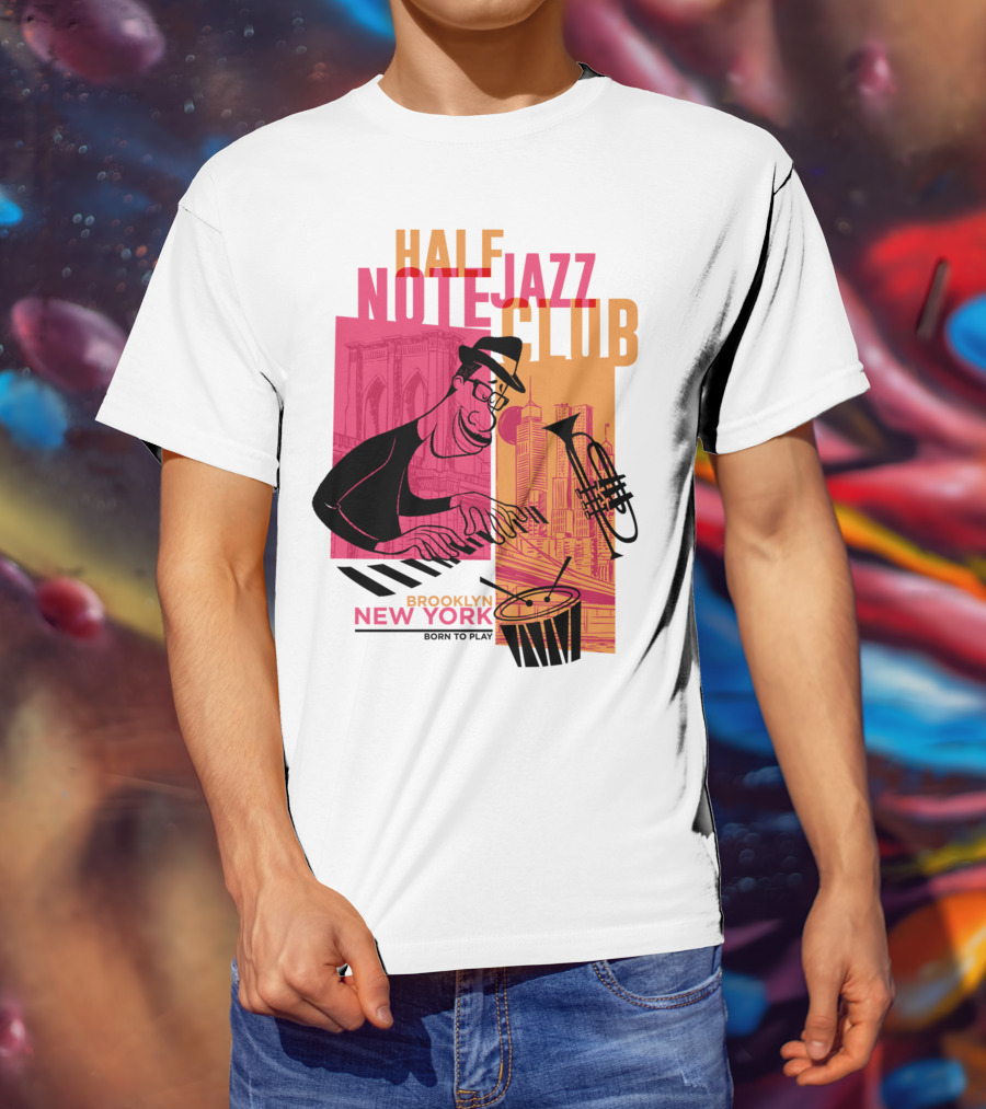 Pixar Soul Half Note Jazz Club Brooklyn New York Born To Play T-Shirt