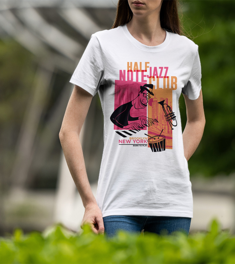 Pixar Soul Half Note Jazz Club Brooklyn New York Born To Play T-Shirt