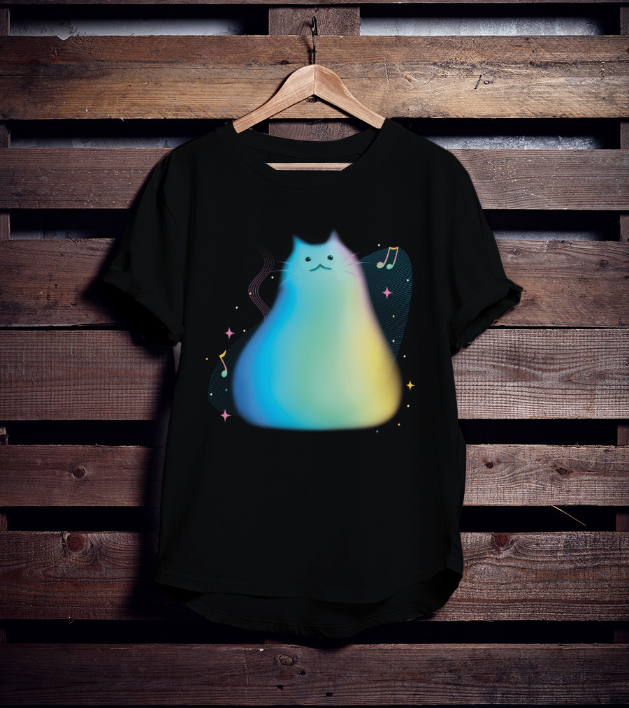 Pixar Soul Cat Musical Purpose With Colorful Notes T-Shirt