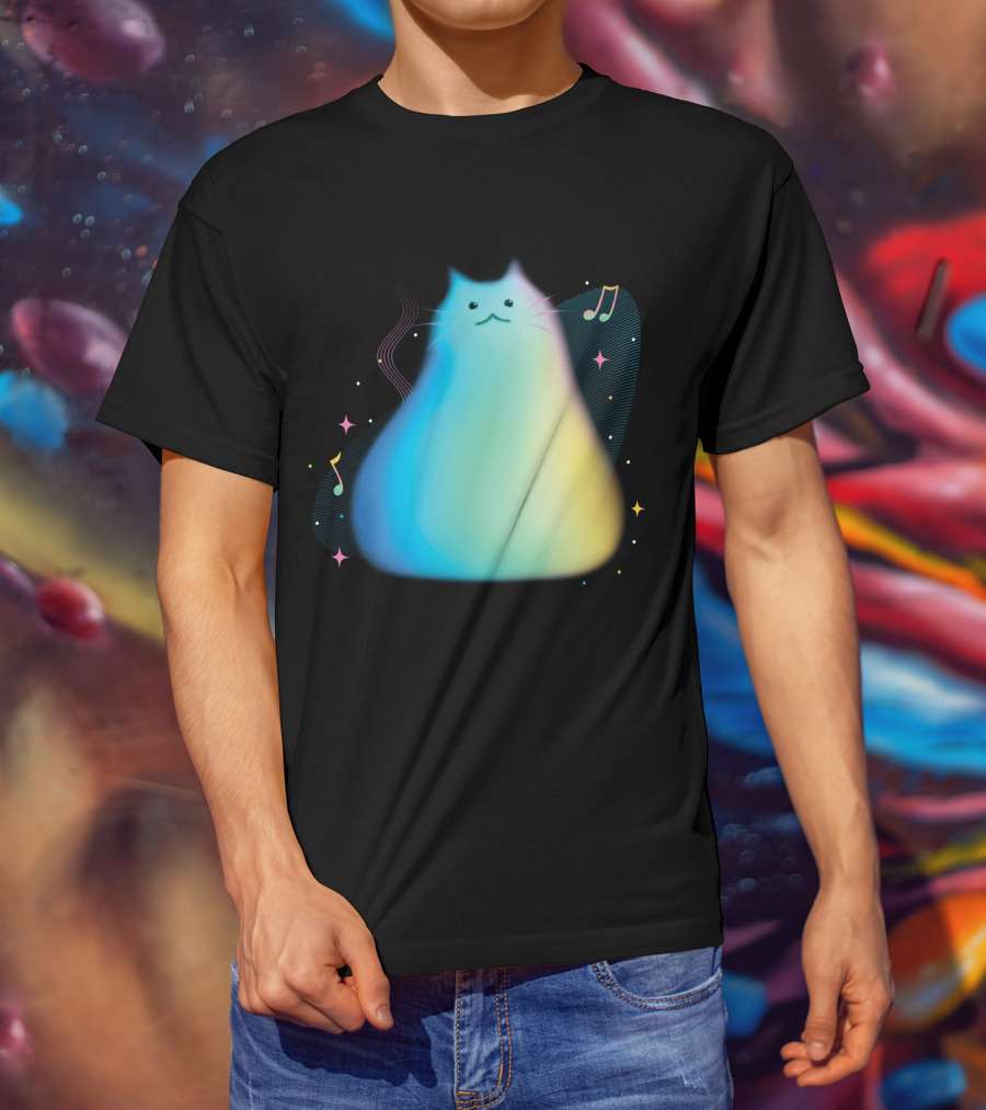 Pixar Soul Cat Musical Purpose With Colorful Notes T-Shirt