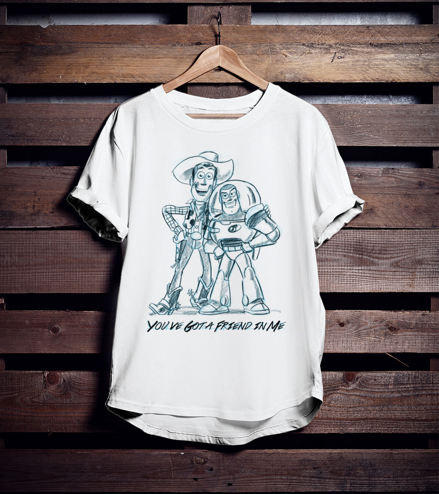 You've Got A Friend In Me Sketch Woody And Buzz T-Shirt