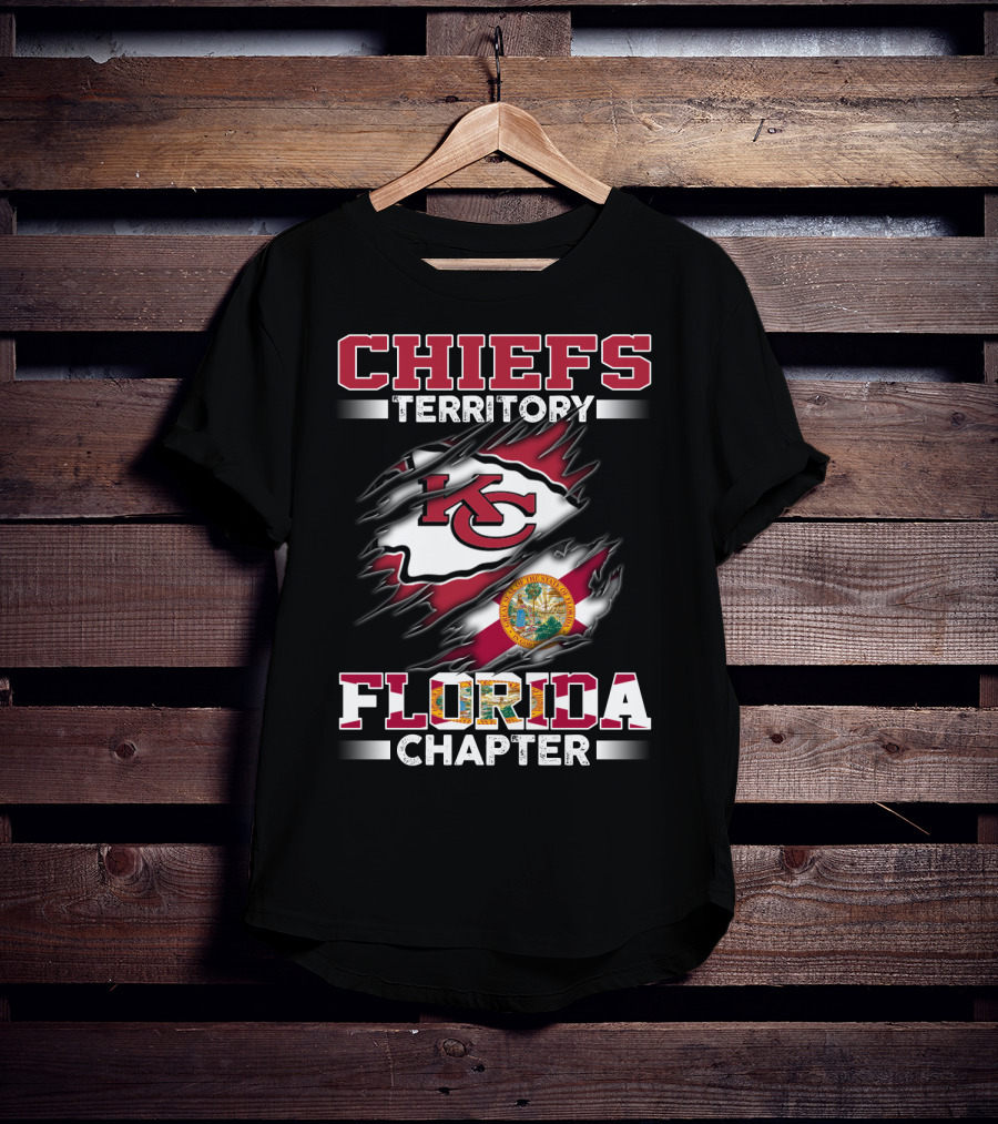 CHIEFS TERRITORY FLORIDA CHAPTER KC Flag Seal T-Shirt
