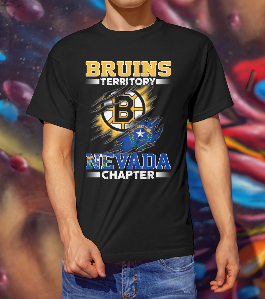 BRUINS Territory Nevada Chapter Battle Born Flag T-Shirt