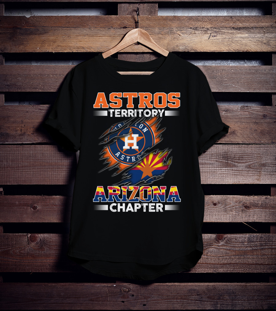 Astros Territory Arizona Chapter Houston Astros Logo And Arizona Flag T-Shirt