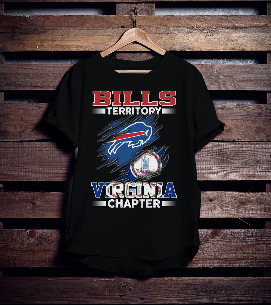BILLS Territory Virginia Chapter Logo NFL Team Fan T-Shirt