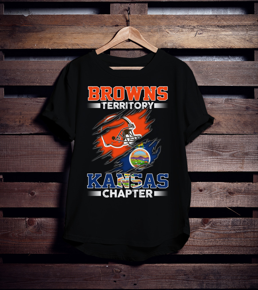 BROWNS Territory Kansas Chapter Helmet T-Shirt