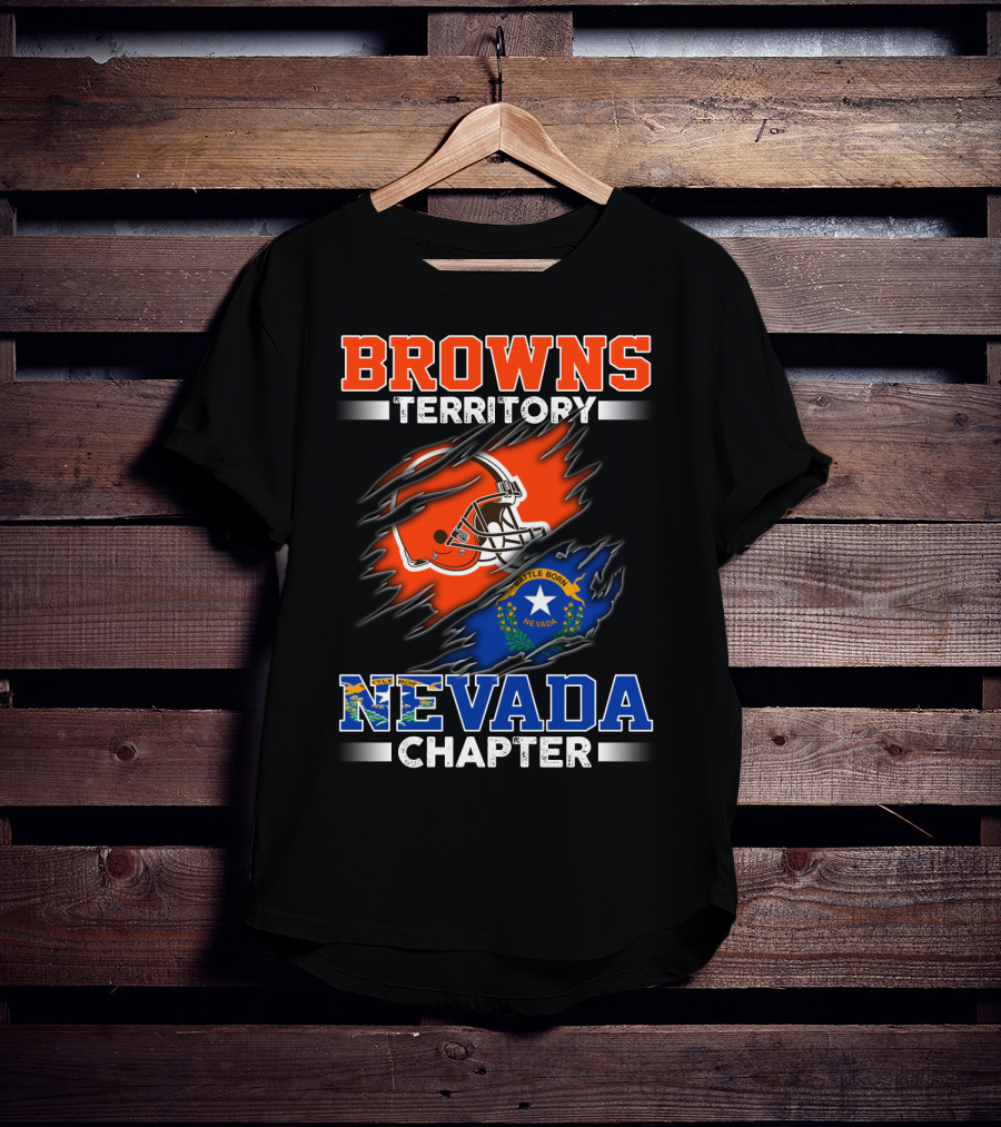 Browns Territory Nevada Chapter Battle Born Nevada T-Shirt