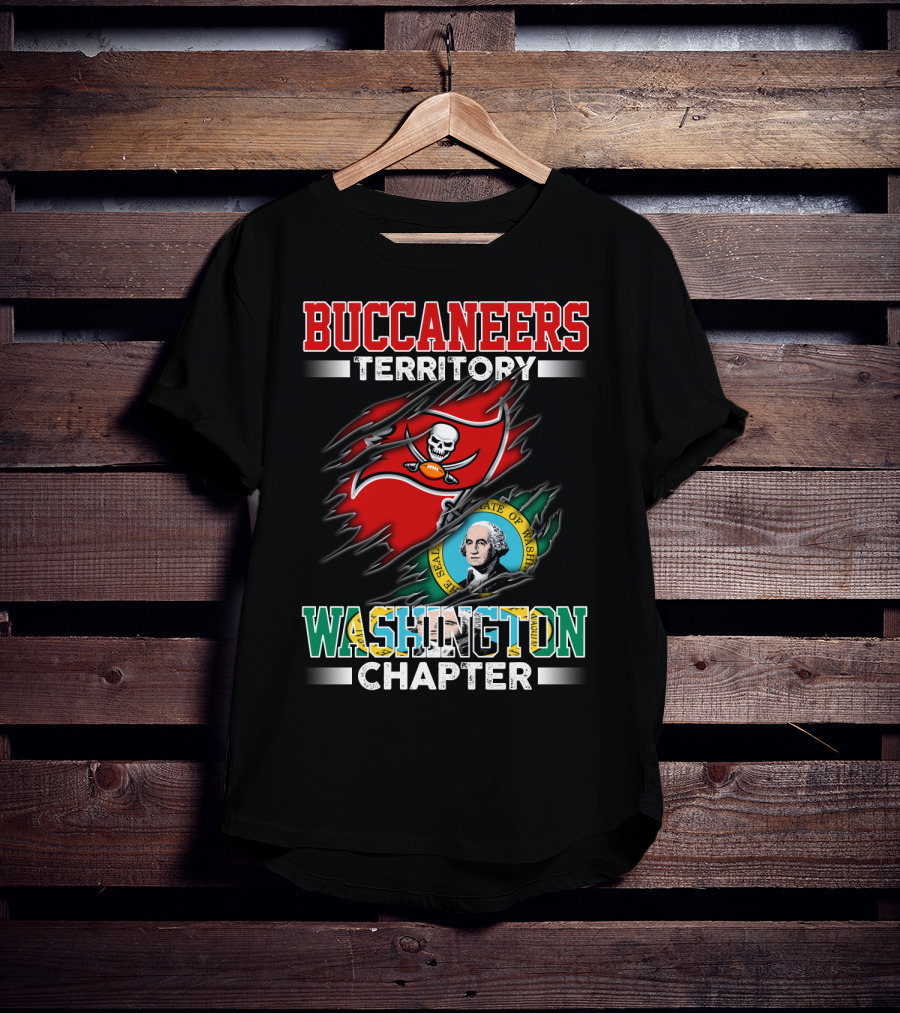 Buccaneers Territory Washington Chapter The Seal Of The State Of Washington T-Shirt
