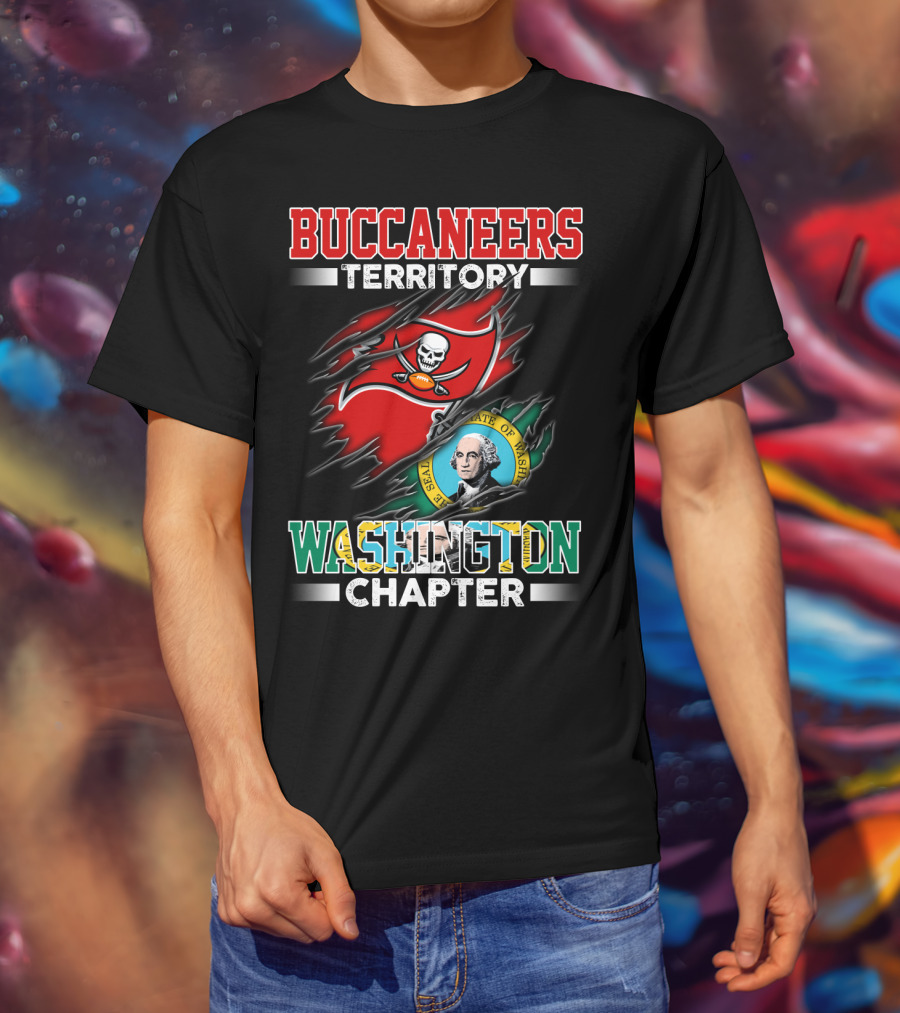 Buccaneers Territory Washington Chapter The Seal Of The State Of Washington T-Shirt
