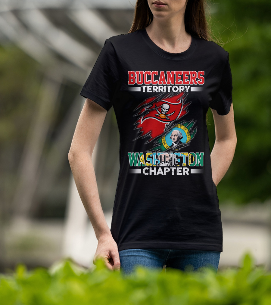 Buccaneers Territory Washington Chapter The Seal Of The State Of Washington T-Shirt
