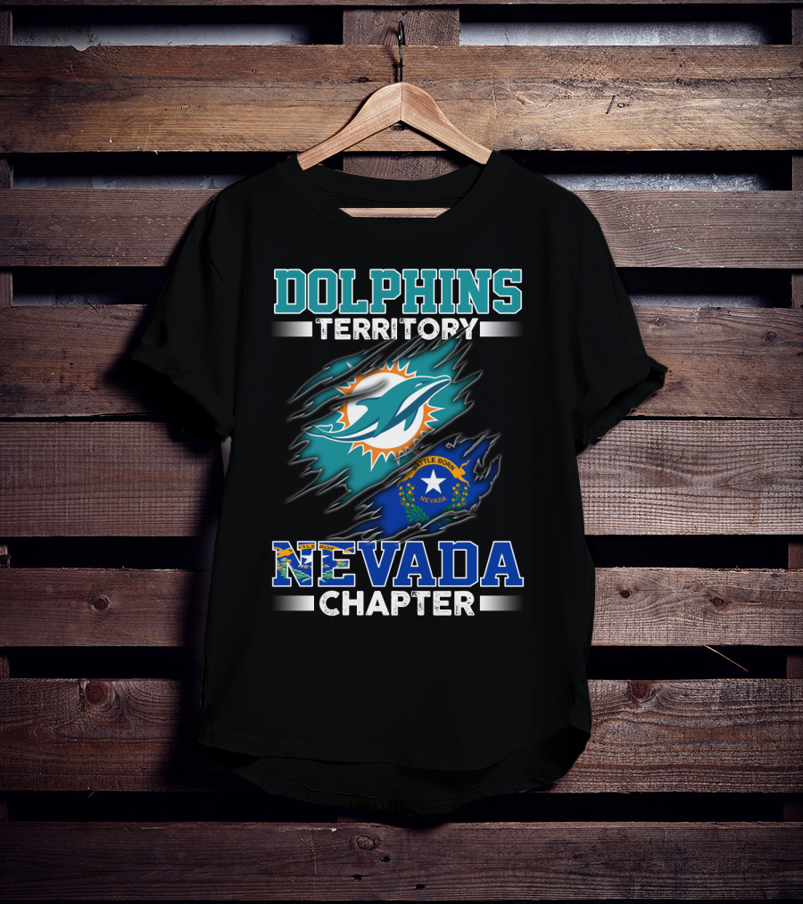 Dolphins Territory Nevada Chapter Battle Born T-Shirt