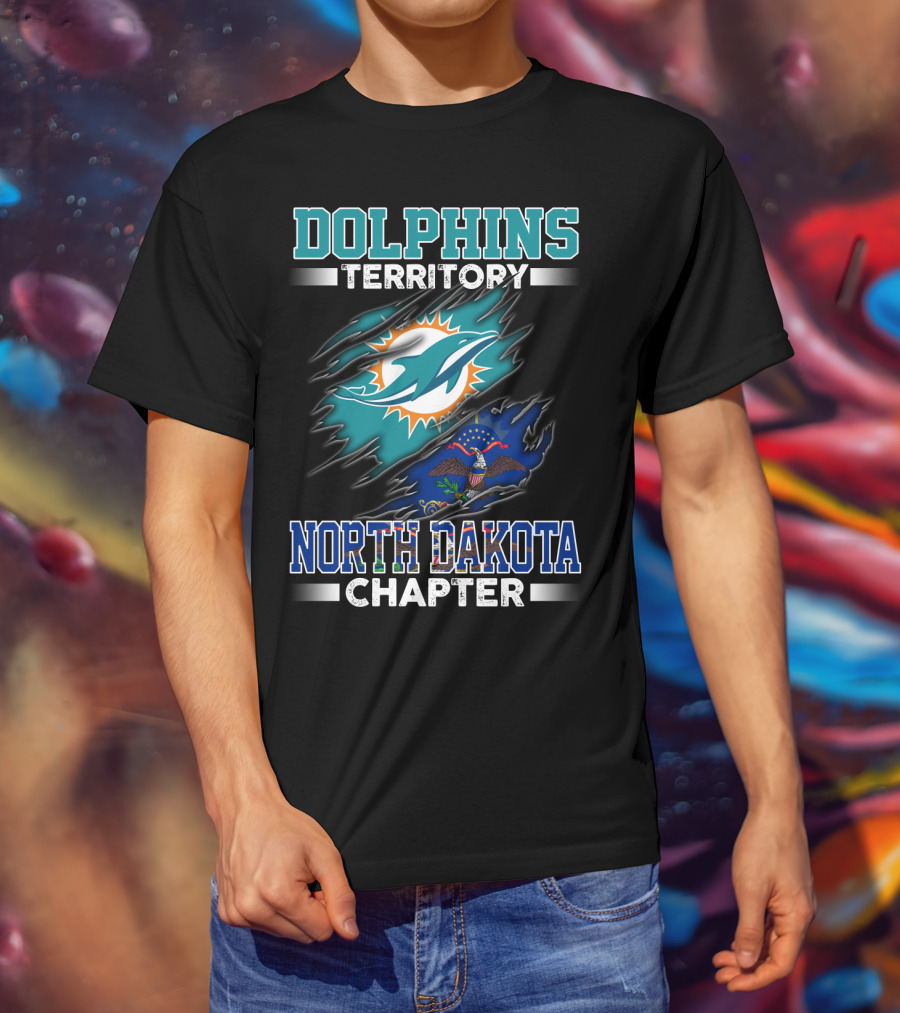 Dolphins Territory North Dakota Chapter T-Shirt