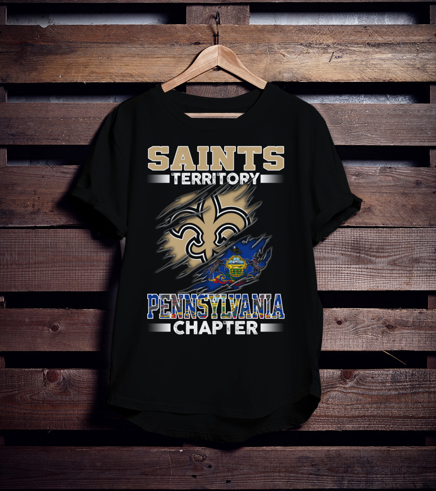 SAINTS Territory Pennsylvania Chapter Fleur-de-lis And State Seal T-Shirt