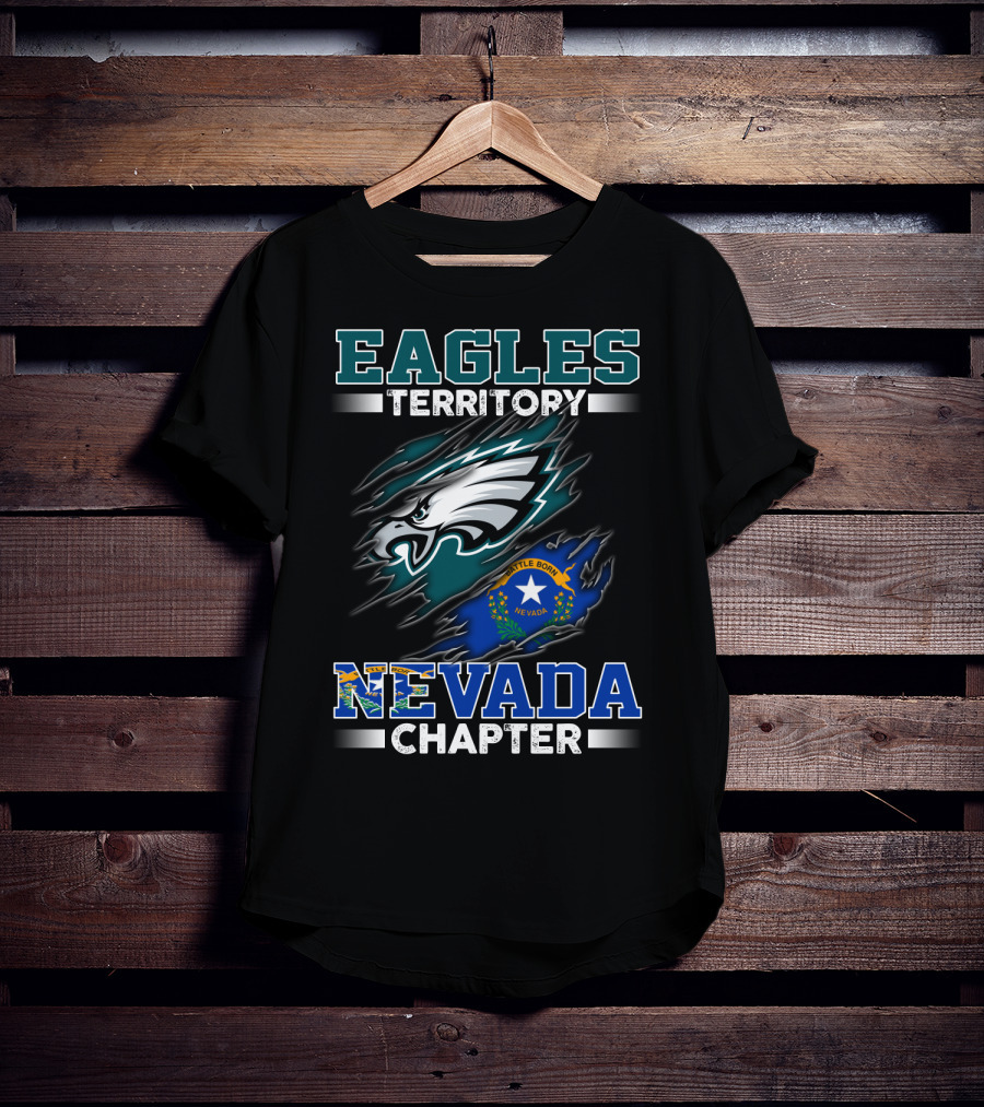 Eagles Territory Nevada Chapter Battle Born State Flag T-Shirt
