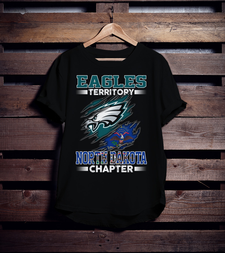 Eagles Territory North Dakota Chapter Flag T-Shirt